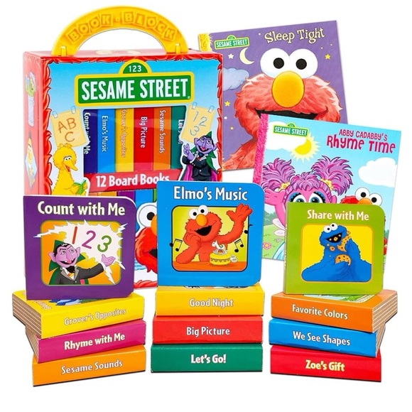 Sesame Street Board Book Set (12) gently used OS without tags - Picture 2 of 4